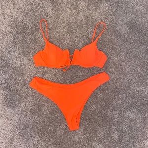 NEON ORANGE BIKINI